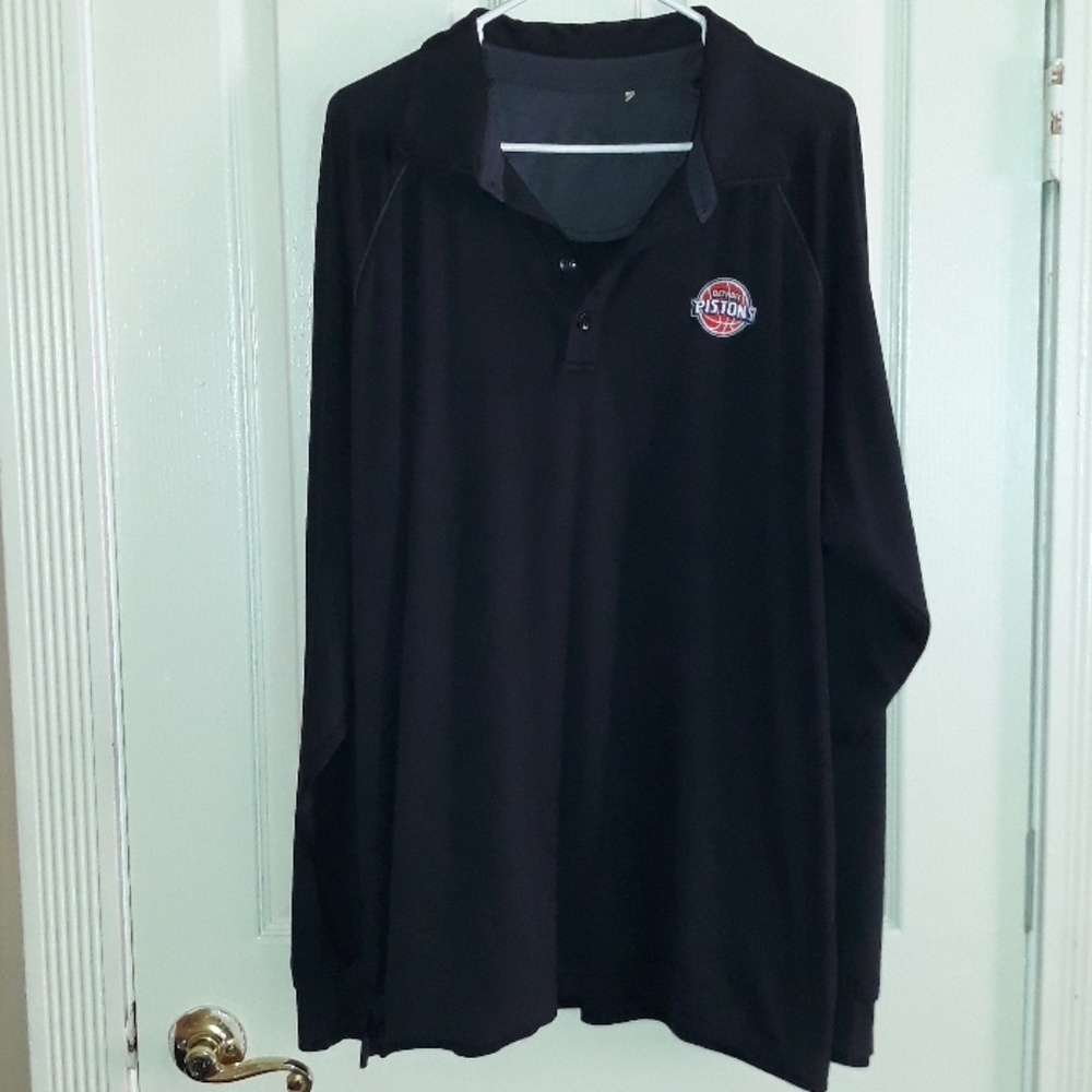 Men's Detroit Pistons long sleeve polo
